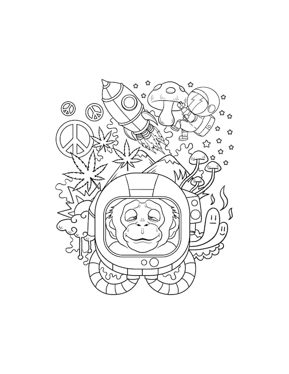 140 Trippy Coloring Pages: Dive into a Colorful Wonderland 98