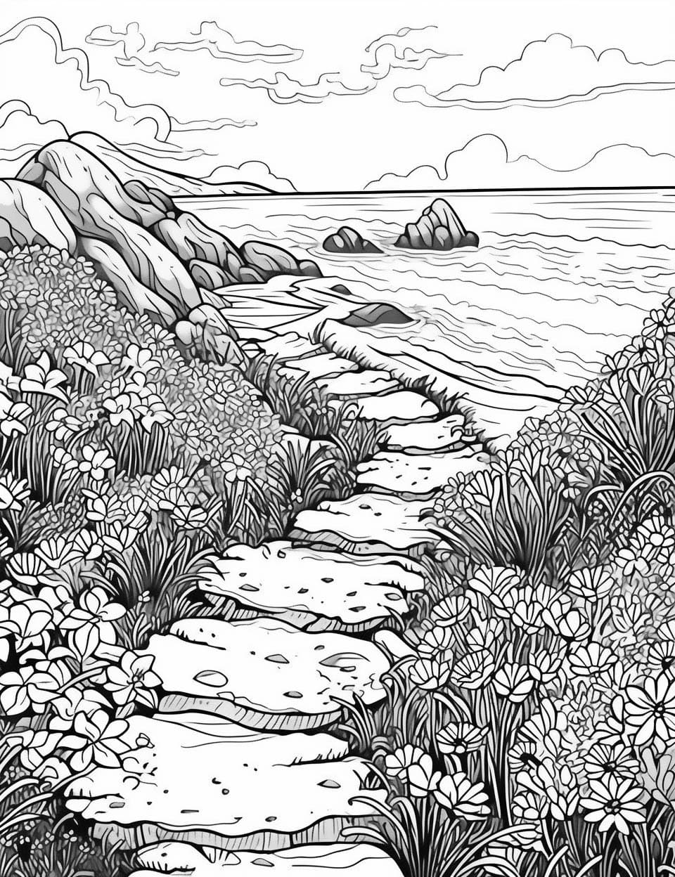 150+ Nature Coloring Pages 101