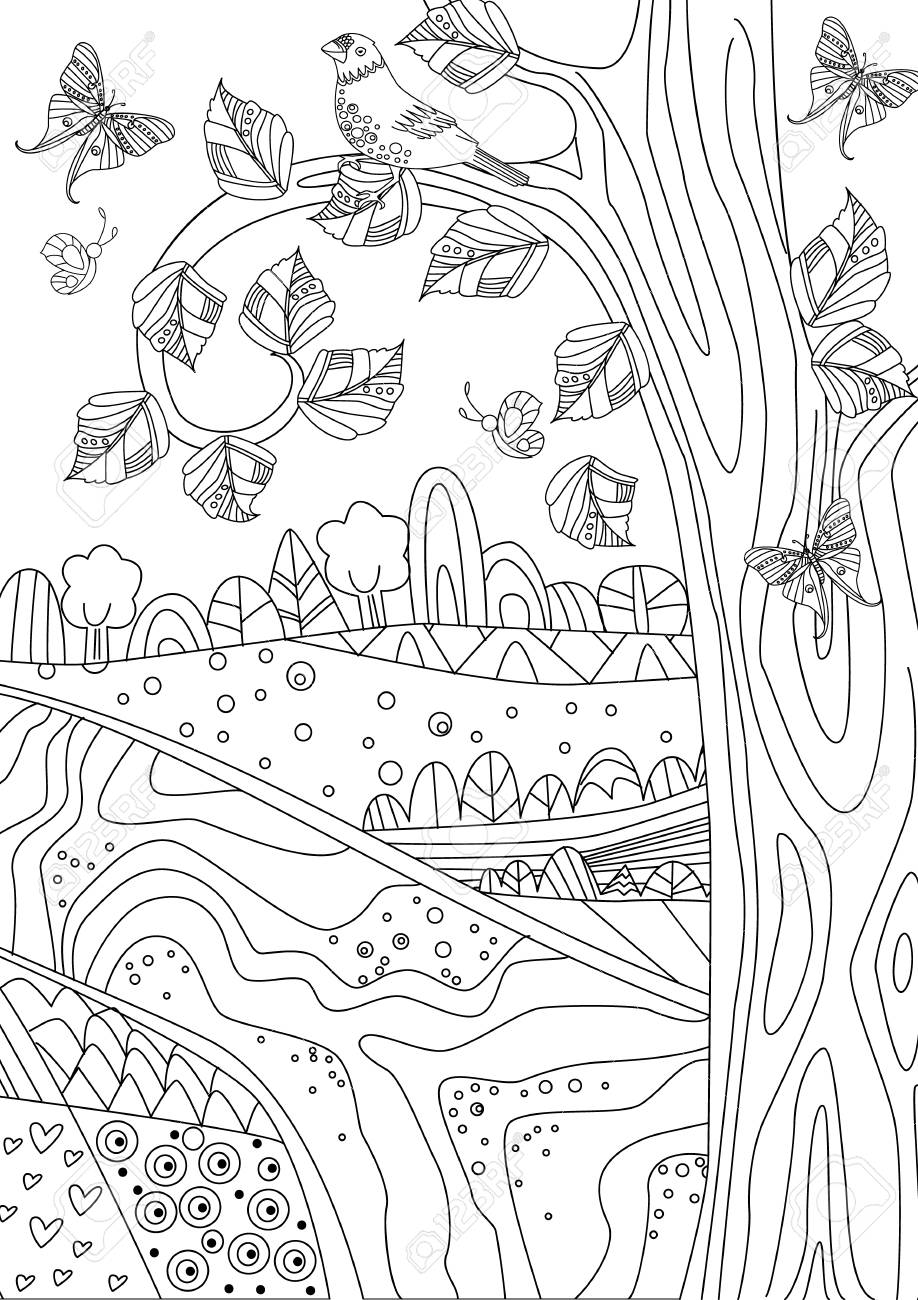 150+ Nature Coloring Pages 102