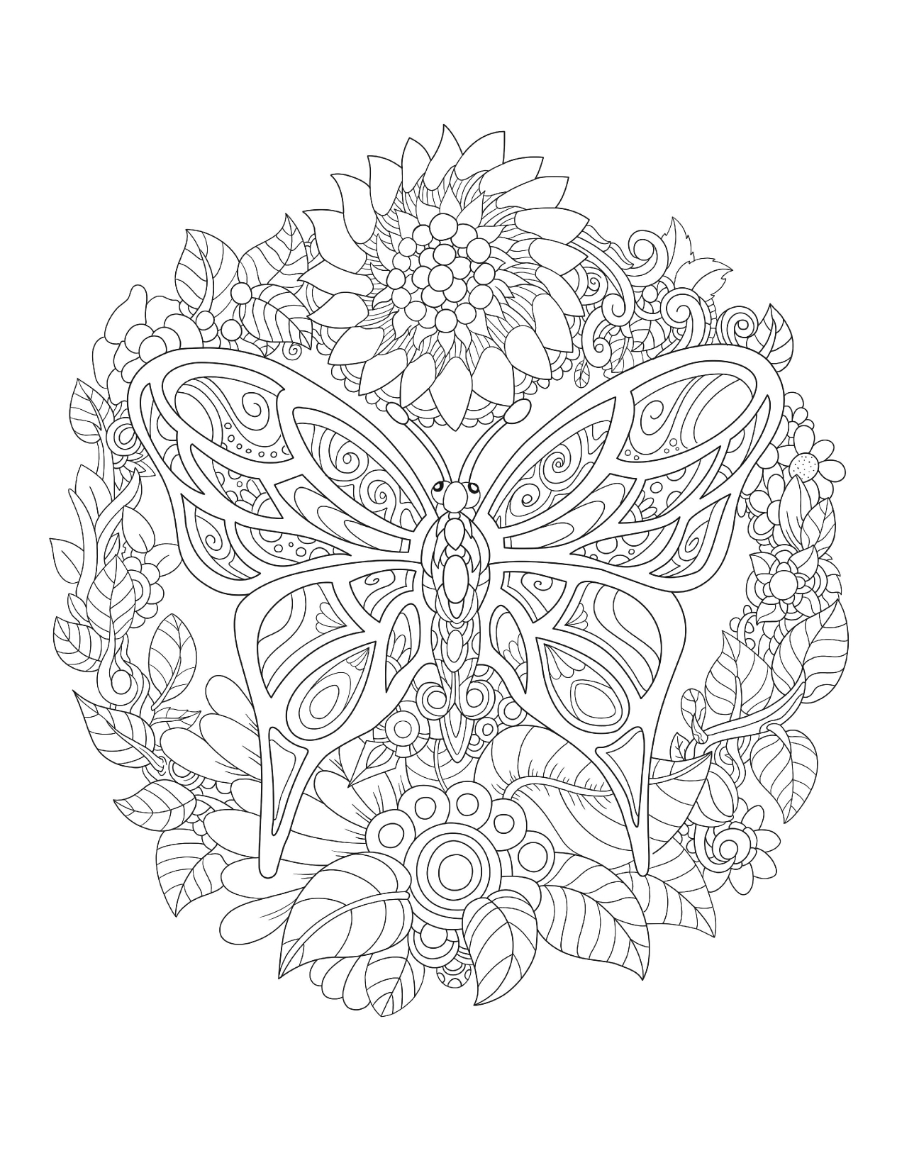 150+ Nature Coloring Pages 112