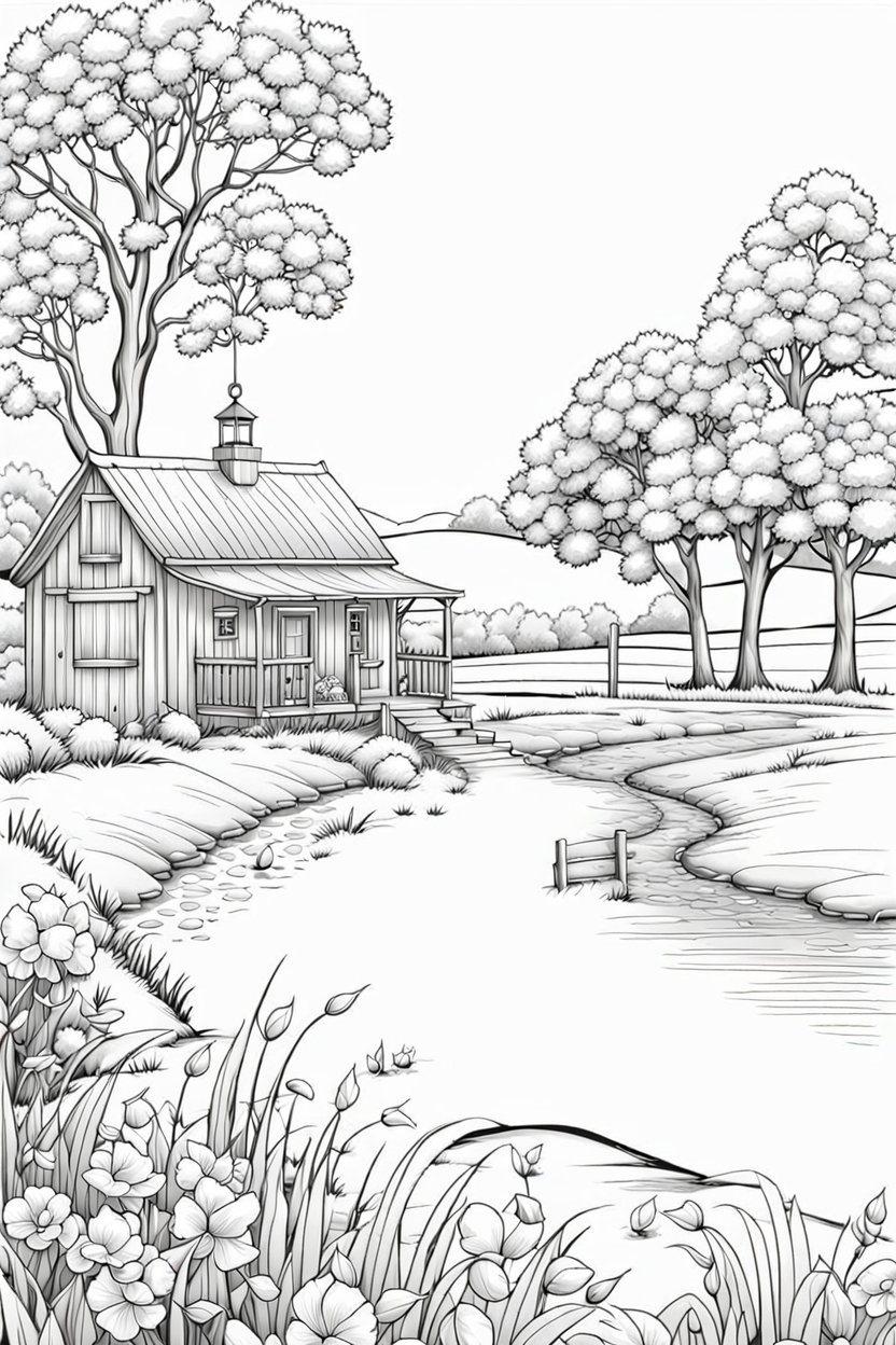 150+ Nature Coloring Pages 113