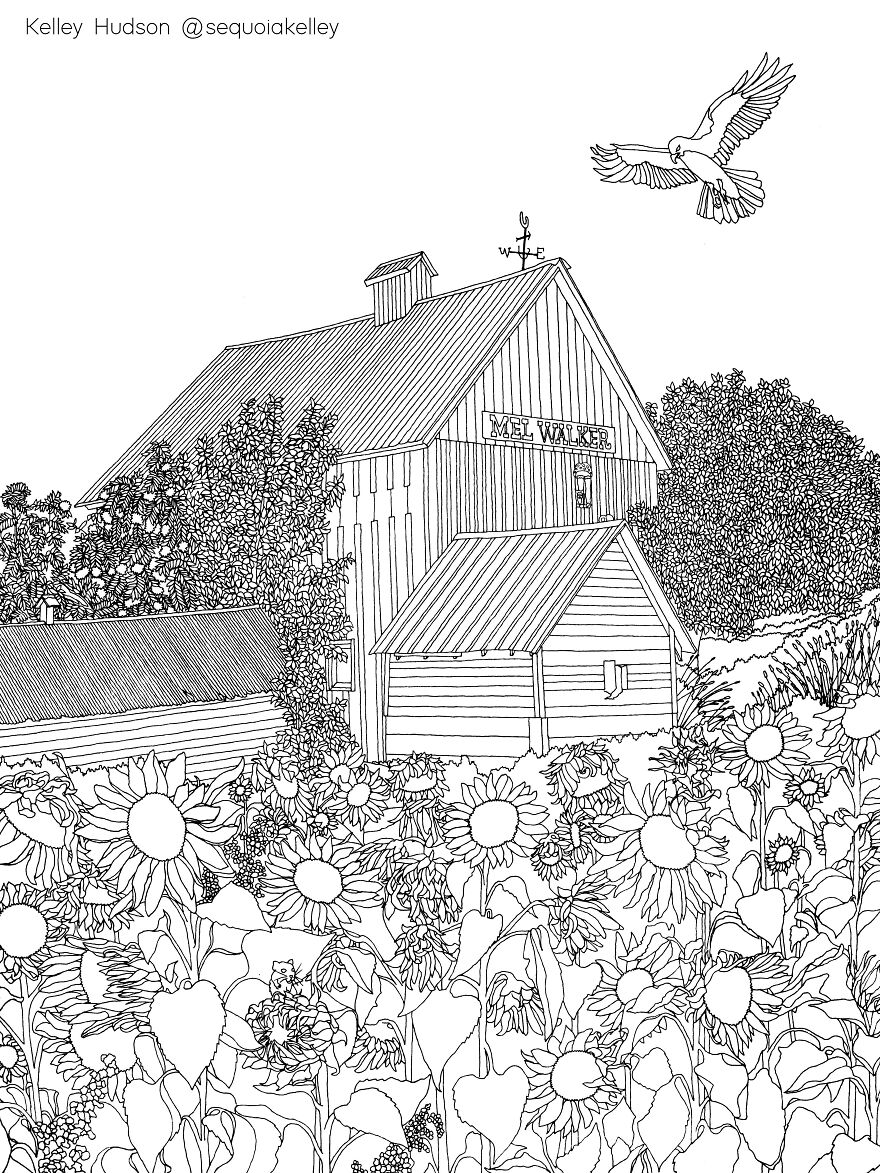 150+ Nature Coloring Pages 115