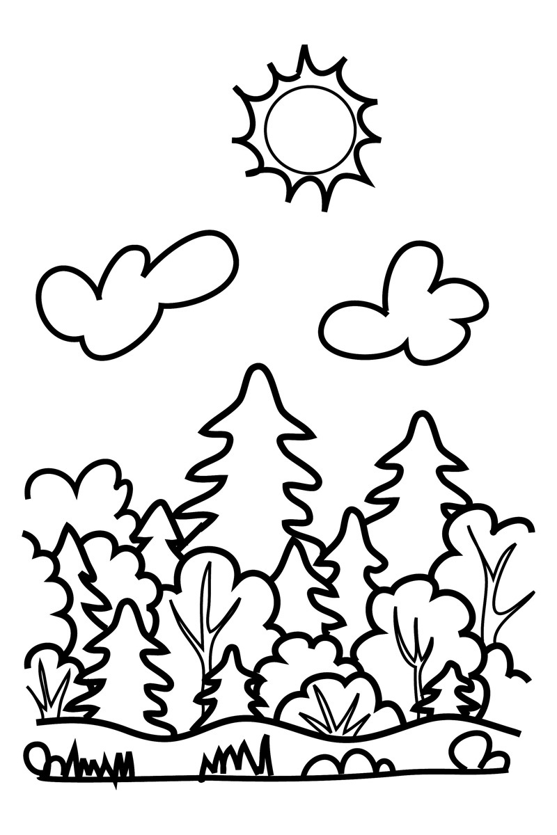 150+ Nature Coloring Pages 123