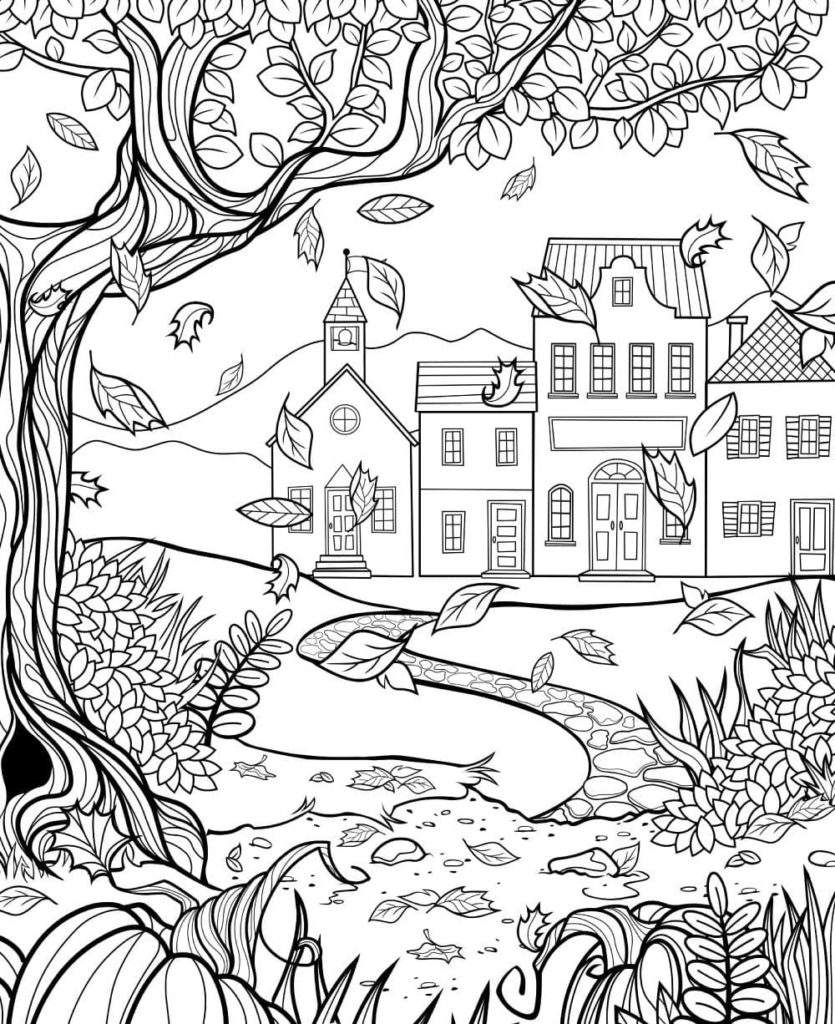 150+ Nature Coloring Pages 130