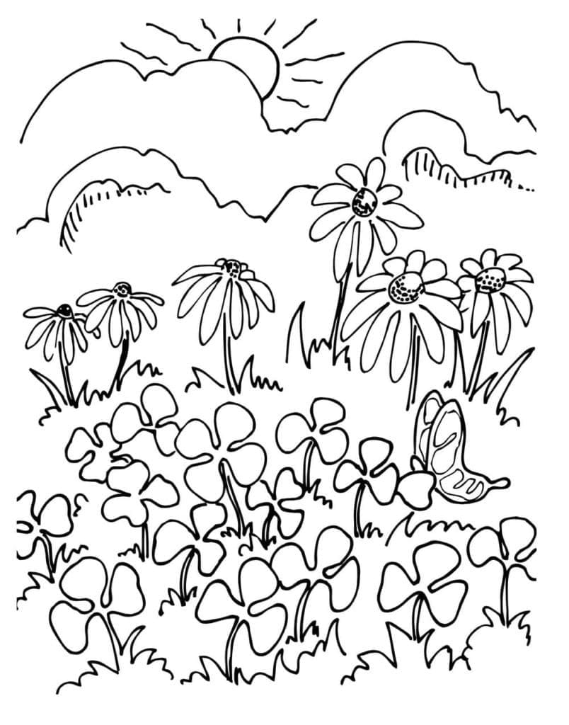 150+ Nature Coloring Pages 133