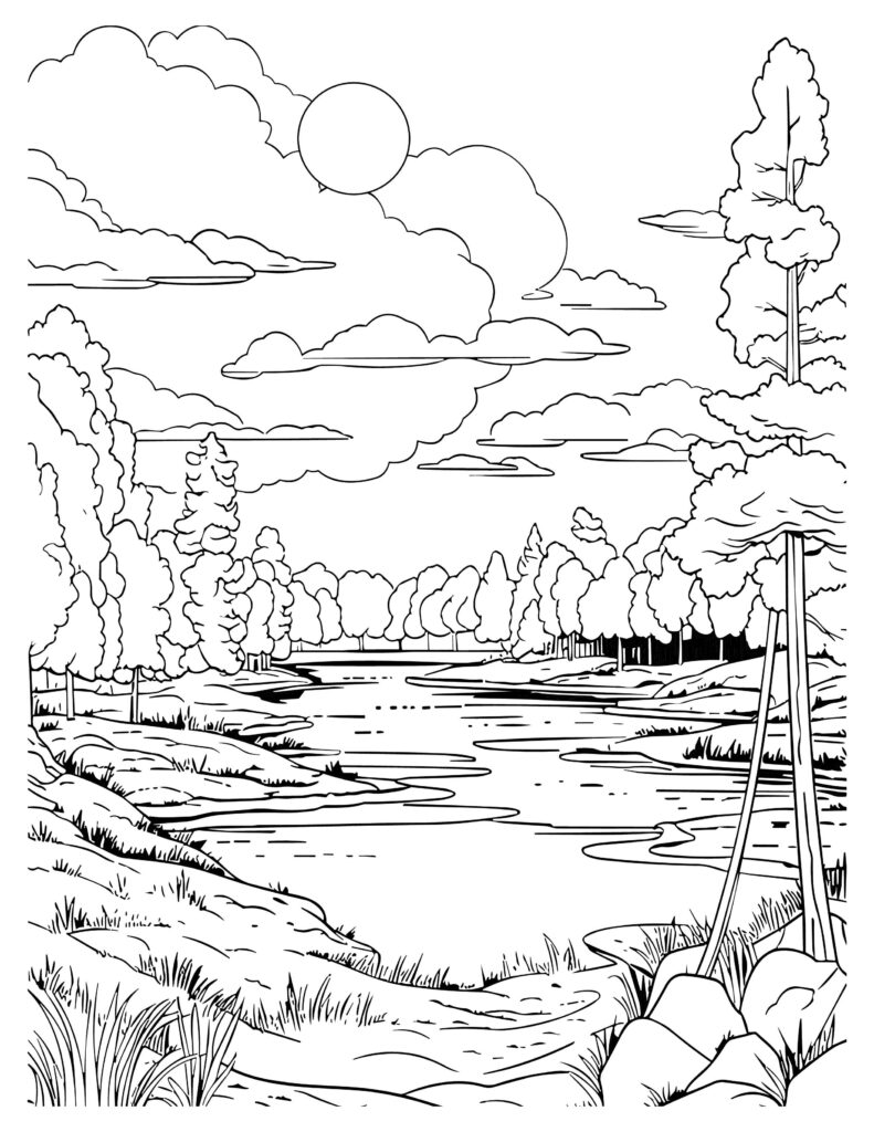 150+ Nature Coloring Pages 142