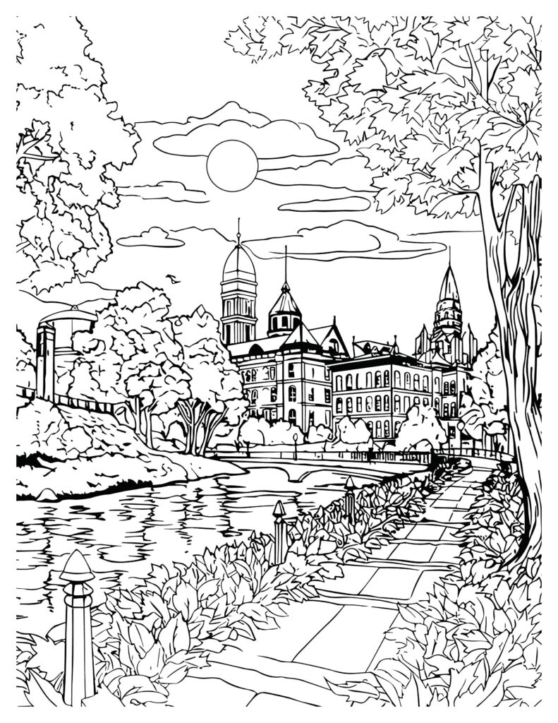 150+ Nature Coloring Pages 145