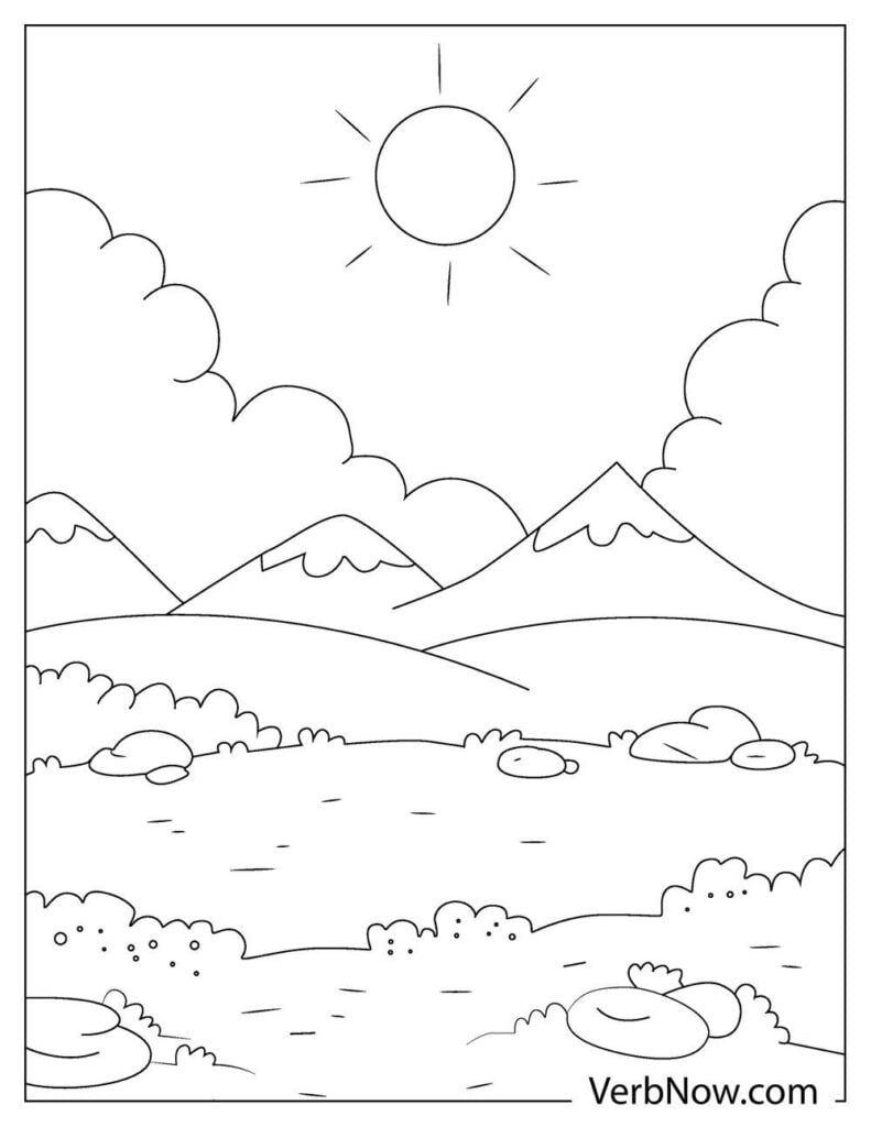 150+ Nature Coloring Pages 146