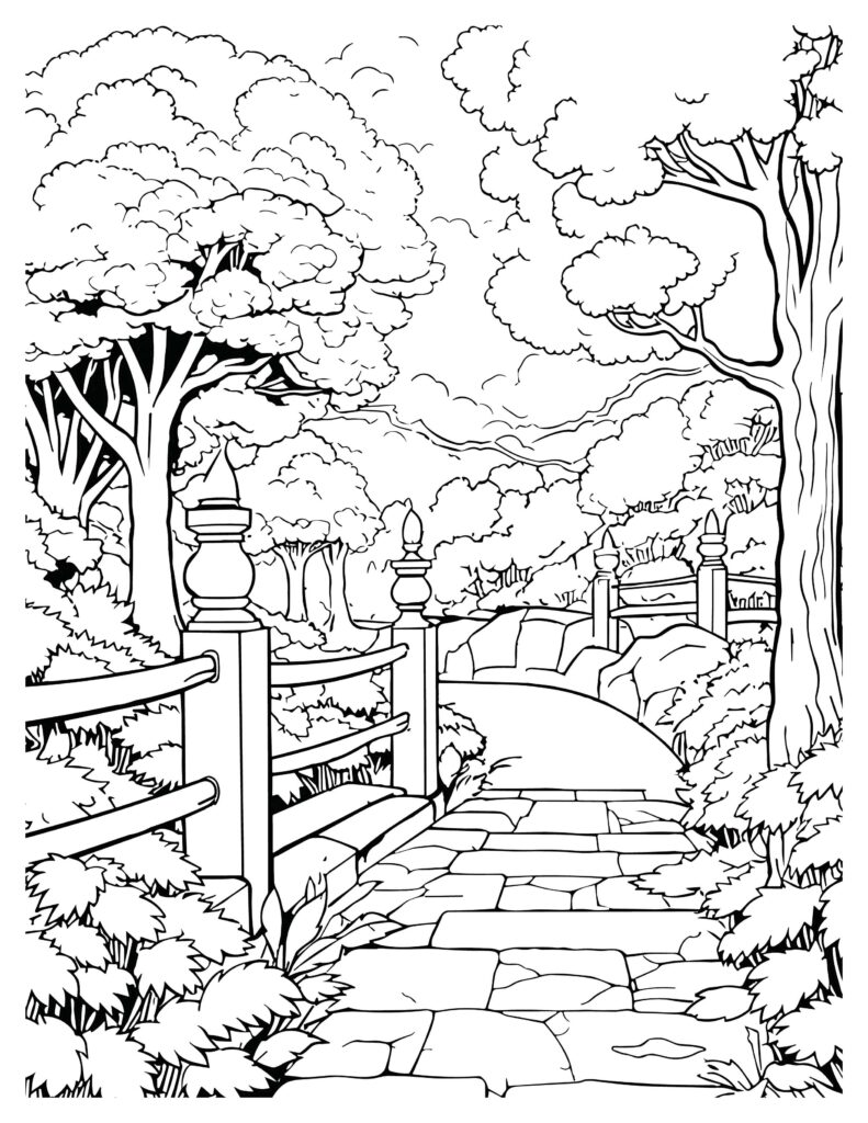 150+ Nature Coloring Pages 150