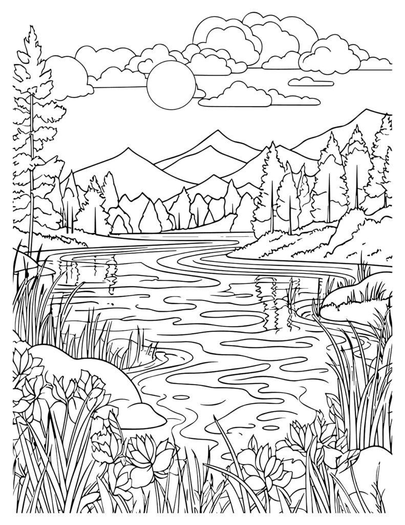 150+ Nature Coloring Pages 151