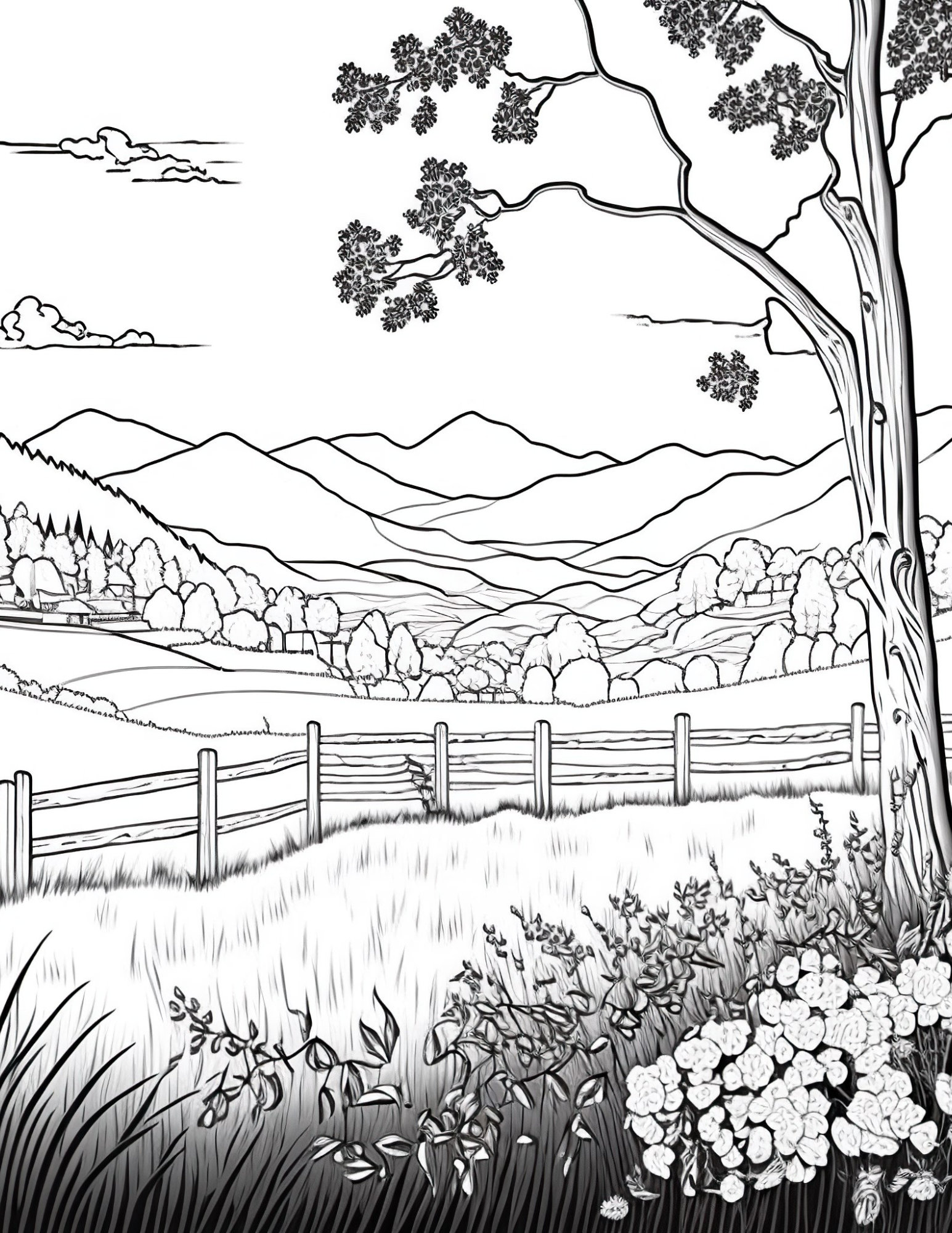 150+ Nature Coloring Pages 24