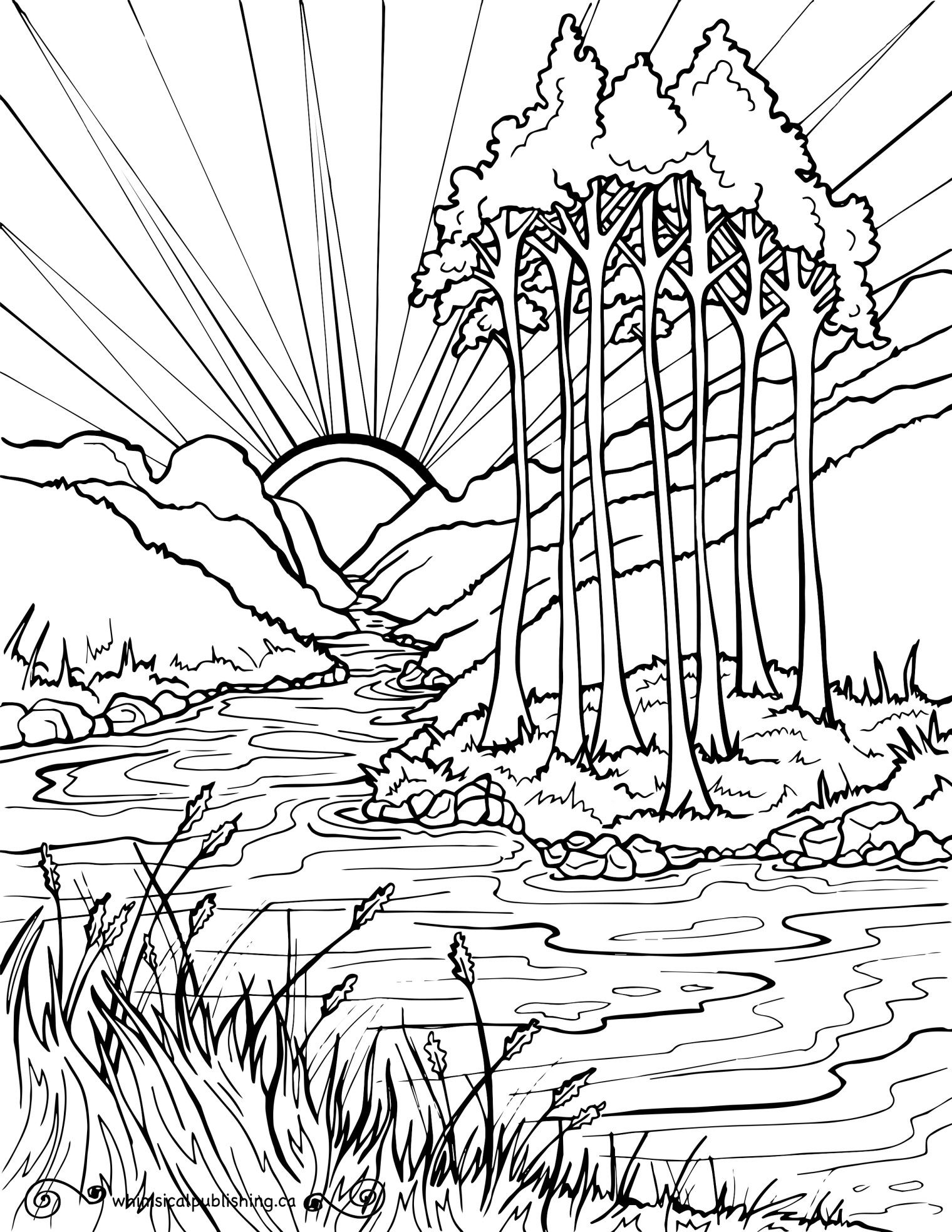 150+ Nature Coloring Pages 29