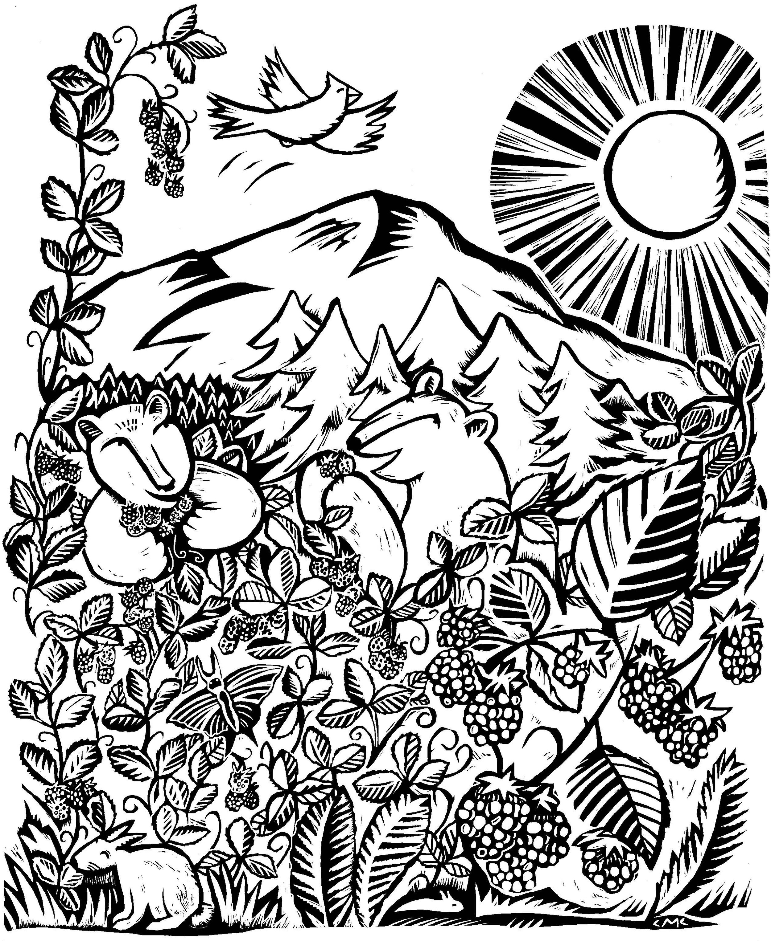 150+ Nature Coloring Pages 3