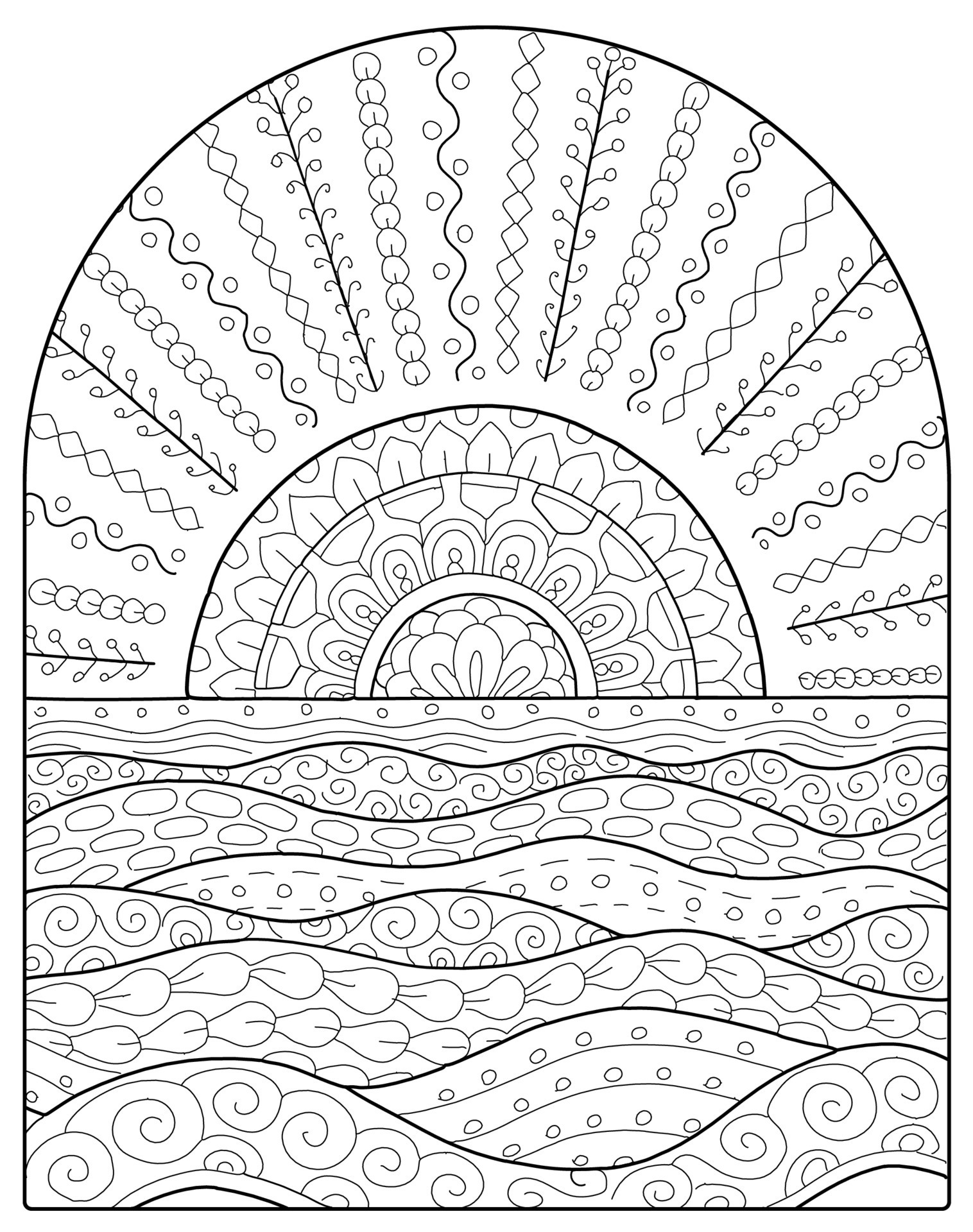 150+ Nature Coloring Pages 32