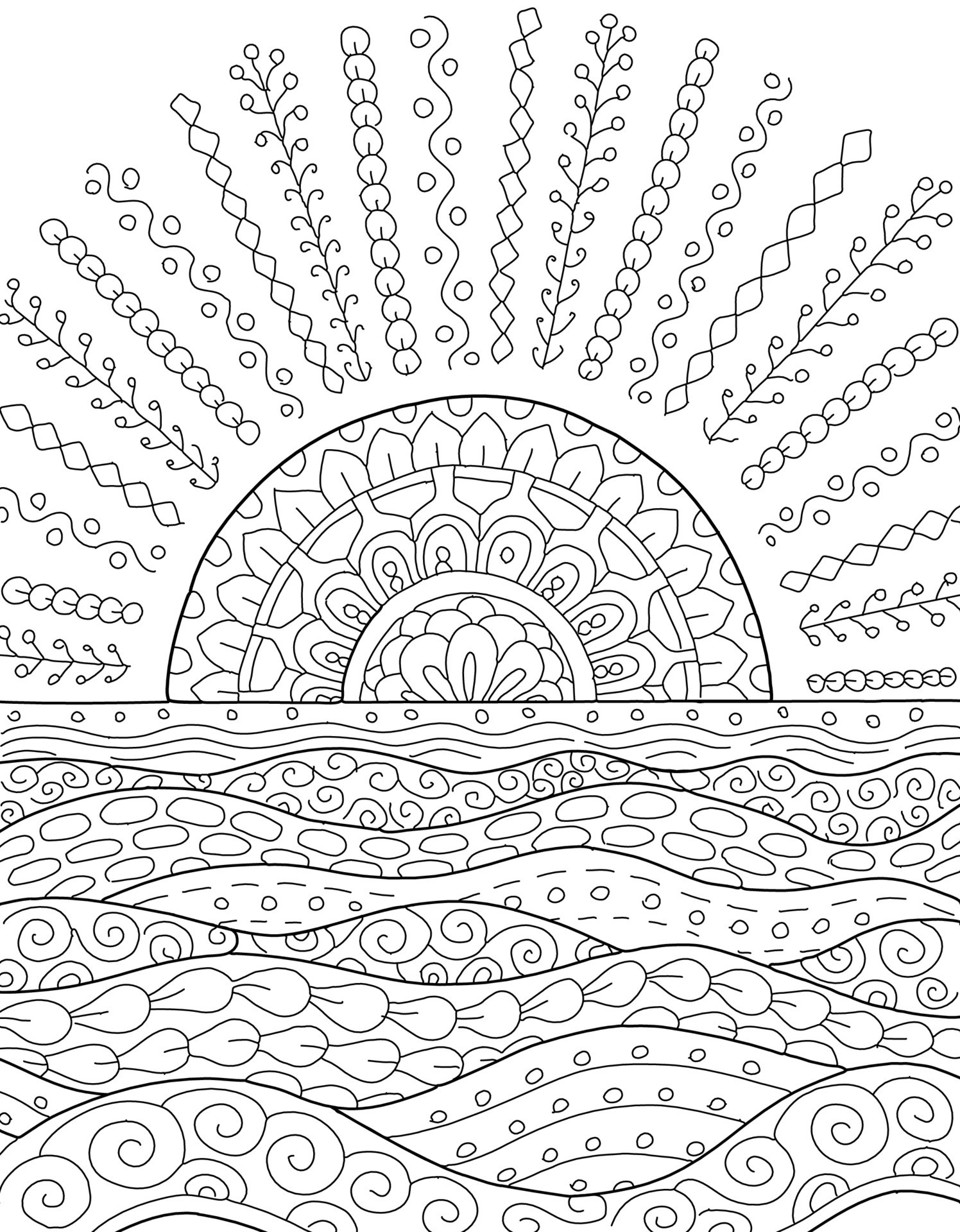 150+ Nature Coloring Pages 34