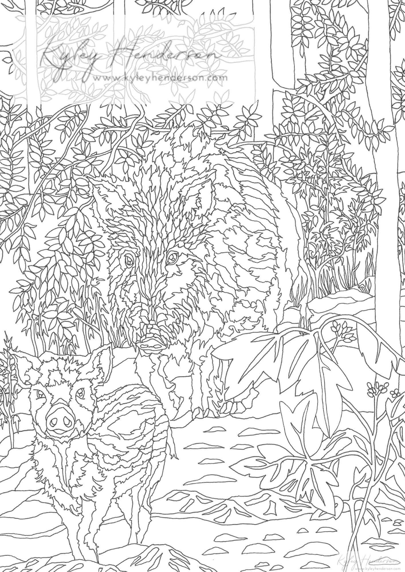 150+ Nature Coloring Pages 37