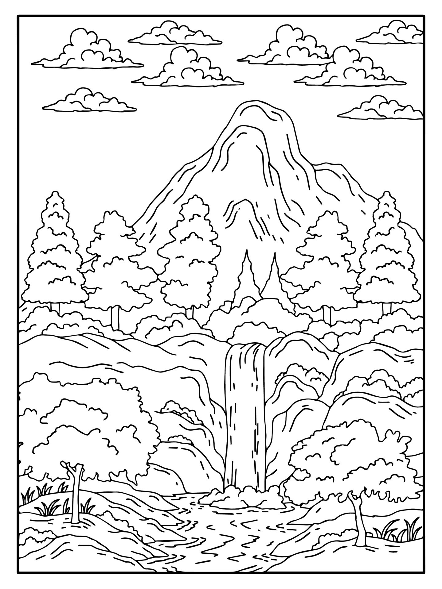 150+ Nature Coloring Pages 39