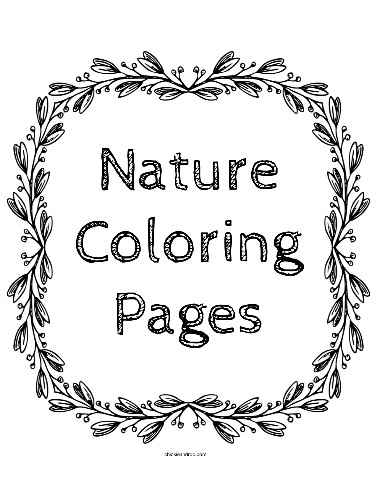 150+ Nature Coloring Pages 52