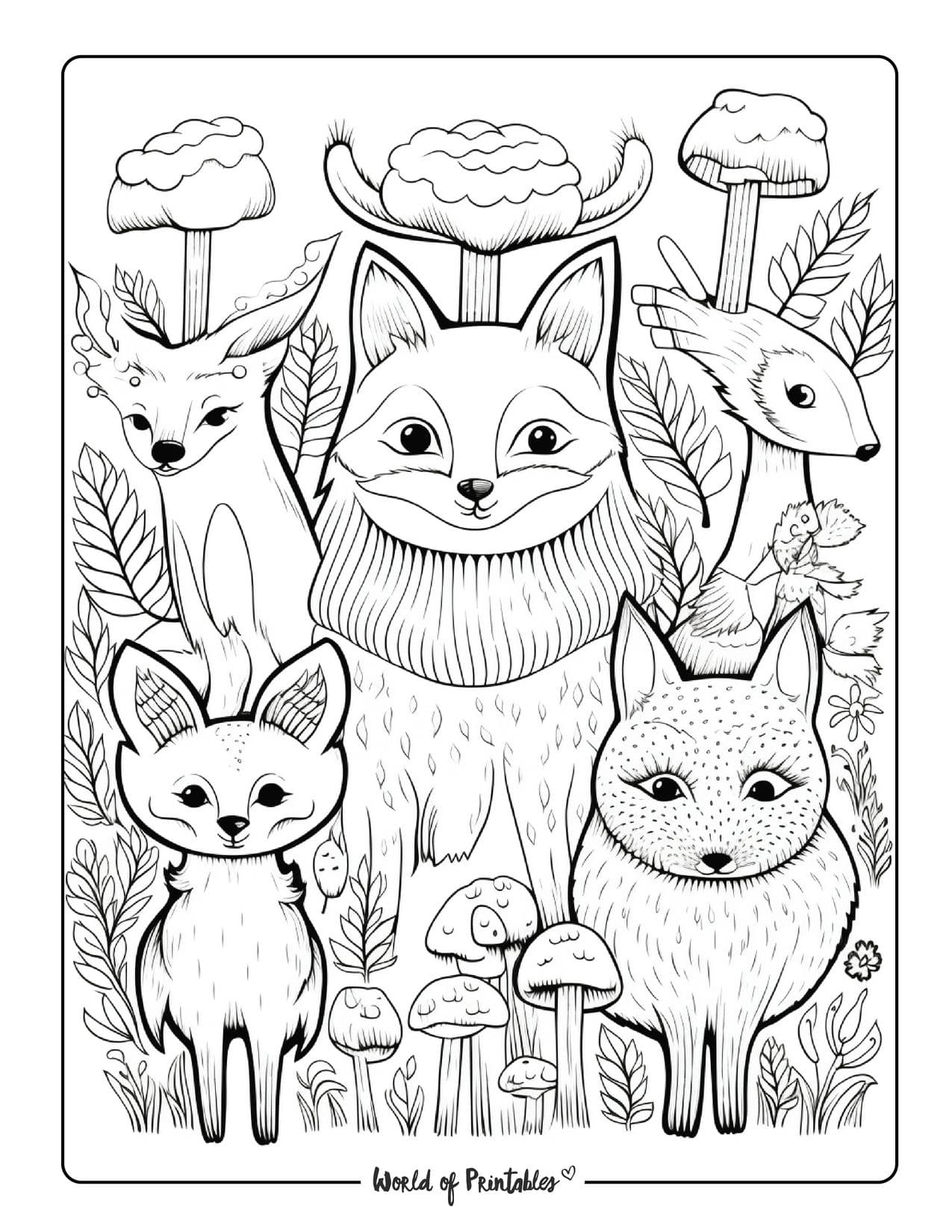 150+ Nature Coloring Pages 54