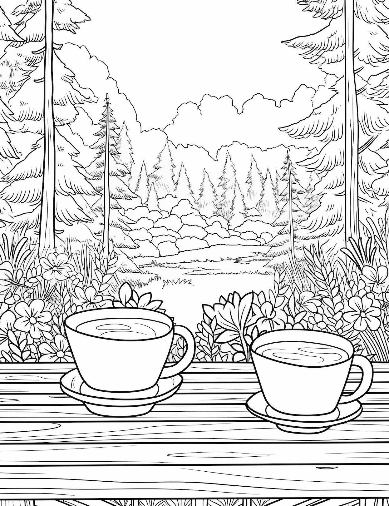 150+ Nature Coloring Pages 56