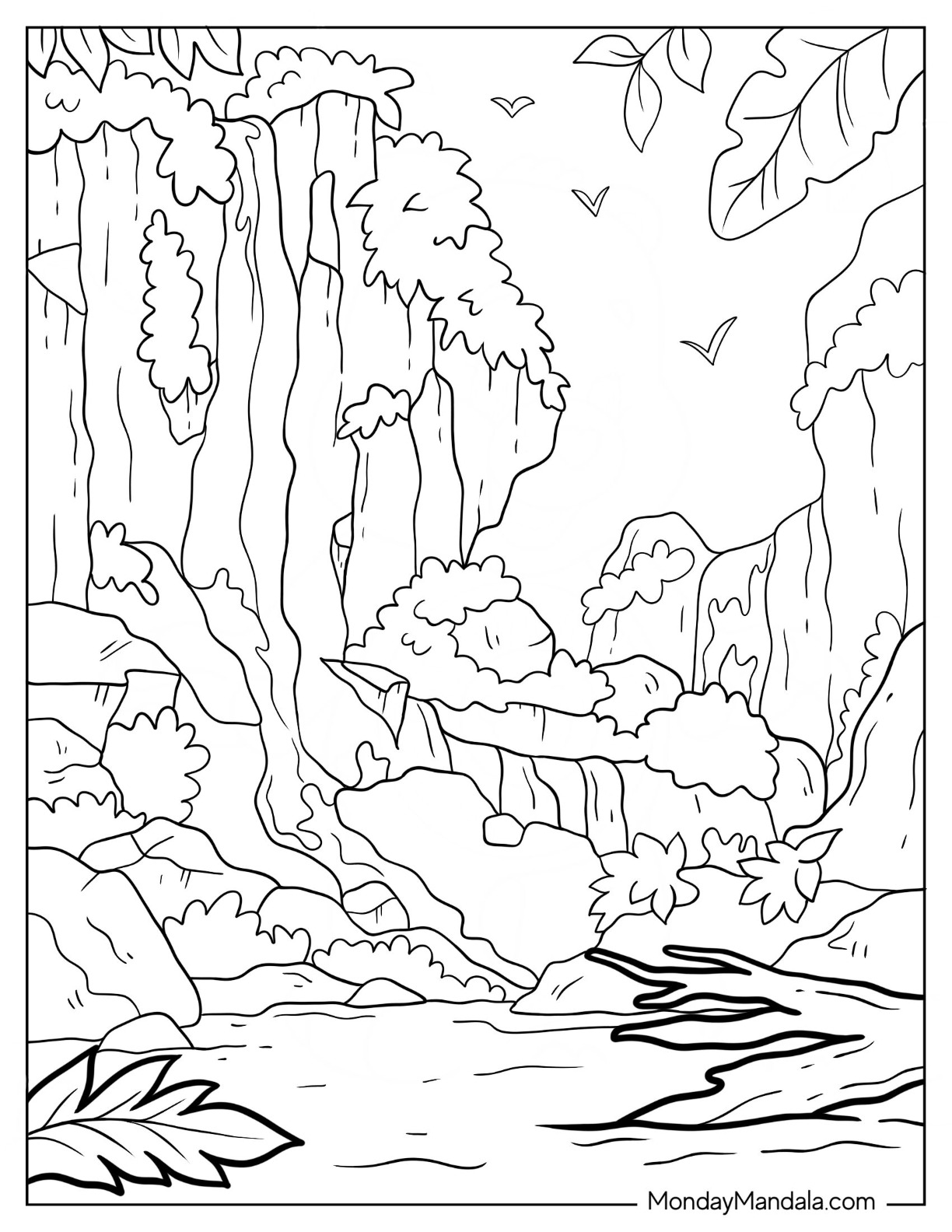 150+ Nature Coloring Pages 60