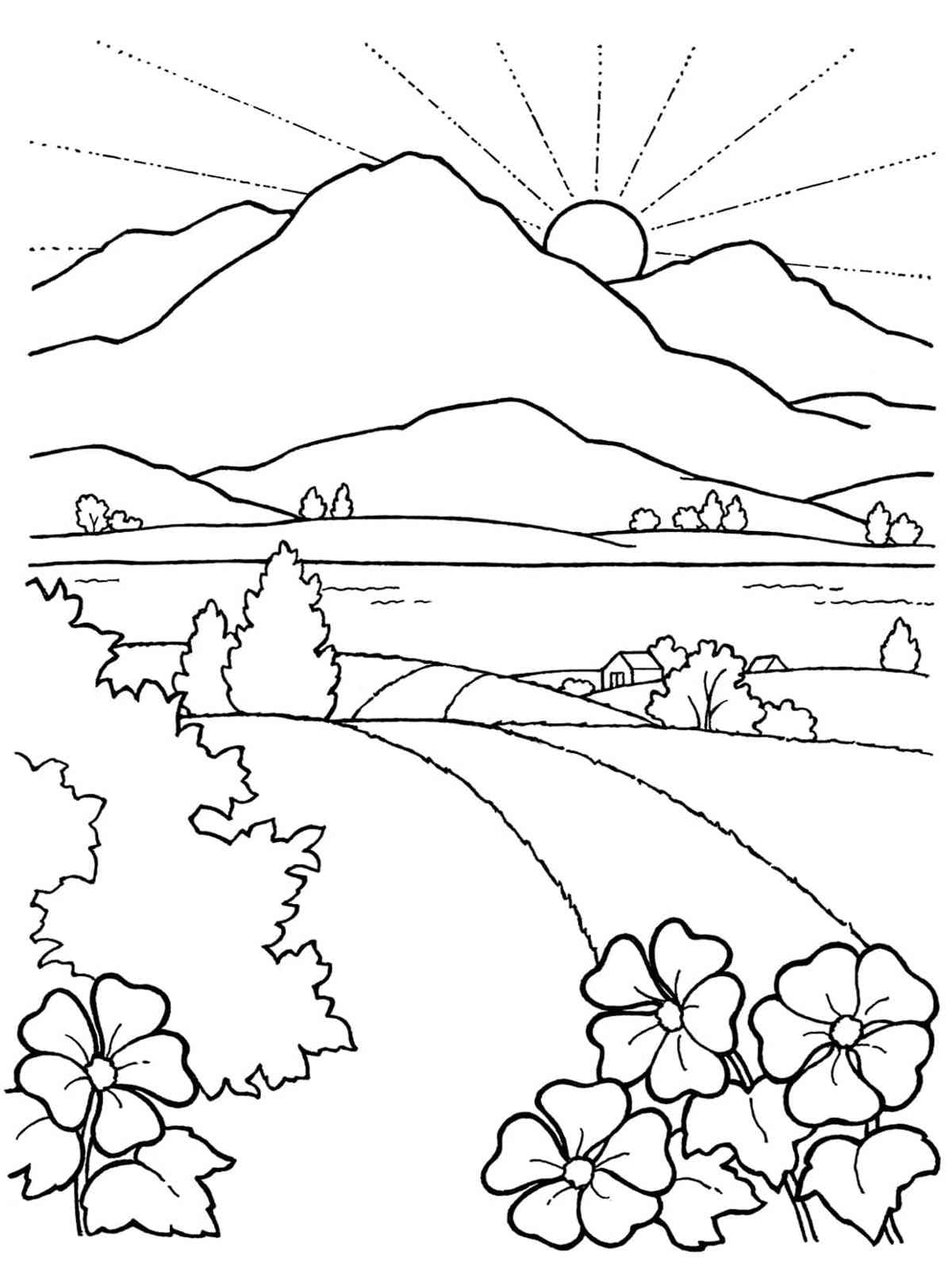 150+ Nature Coloring Pages 63