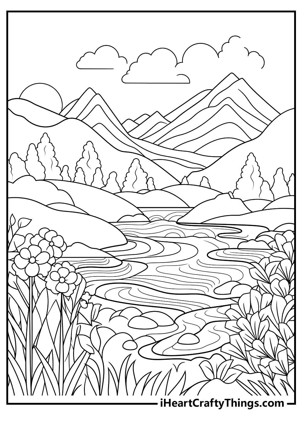 150+ Nature Coloring Pages 77