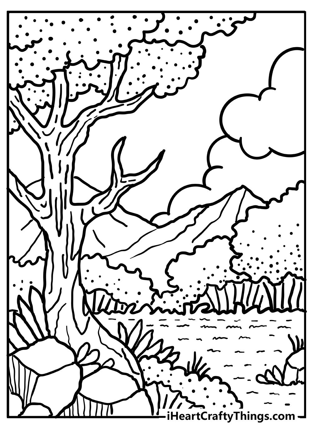 150+ Nature Coloring Pages 80