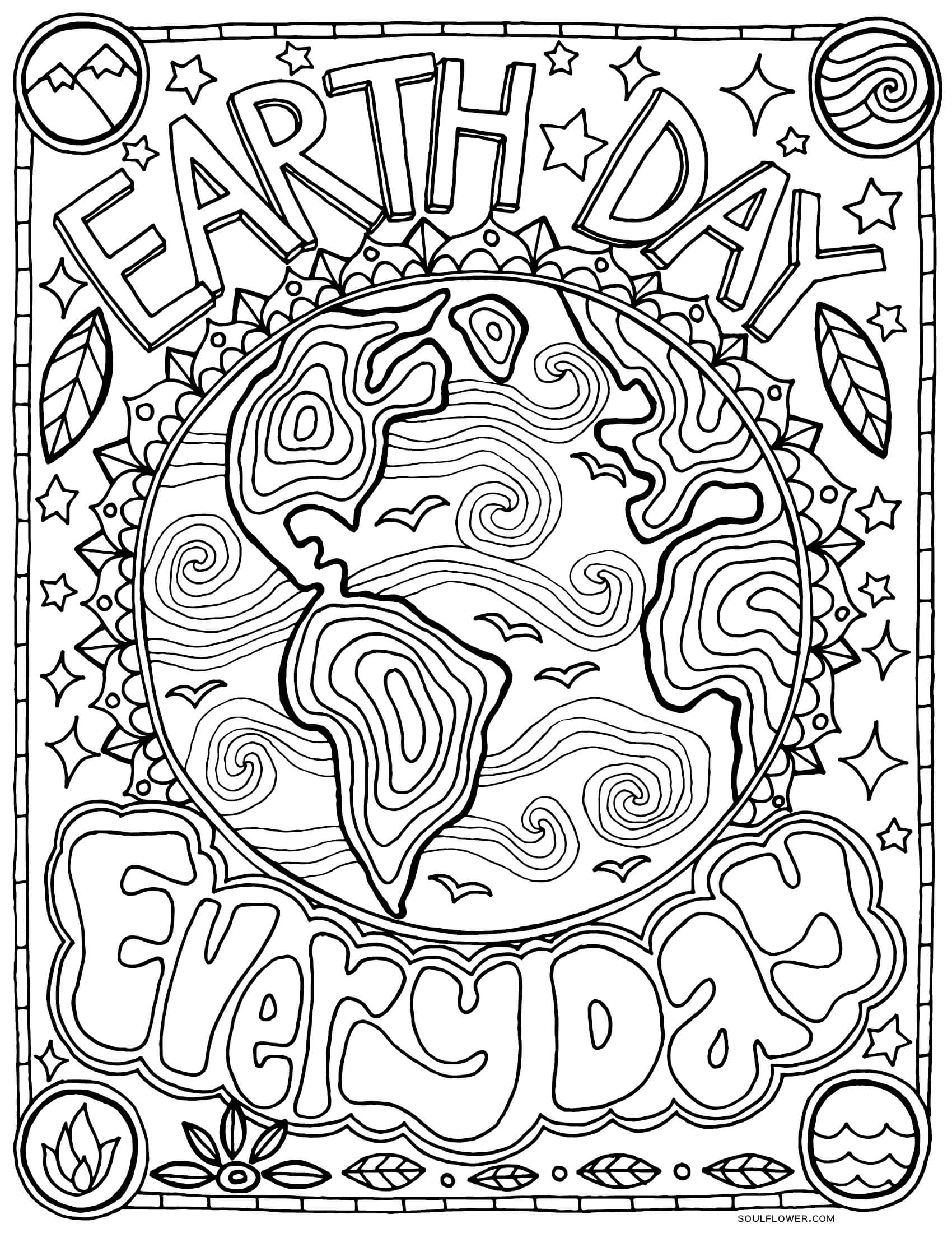 199+ Earth Coloring Pages: Explore Nature's Beauty 12