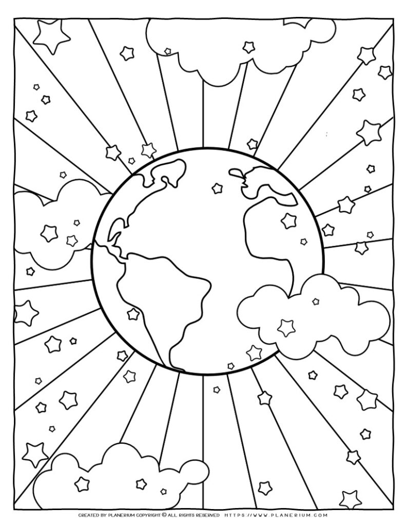 199+ Earth Coloring Pages: Explore Nature's Beauty 74