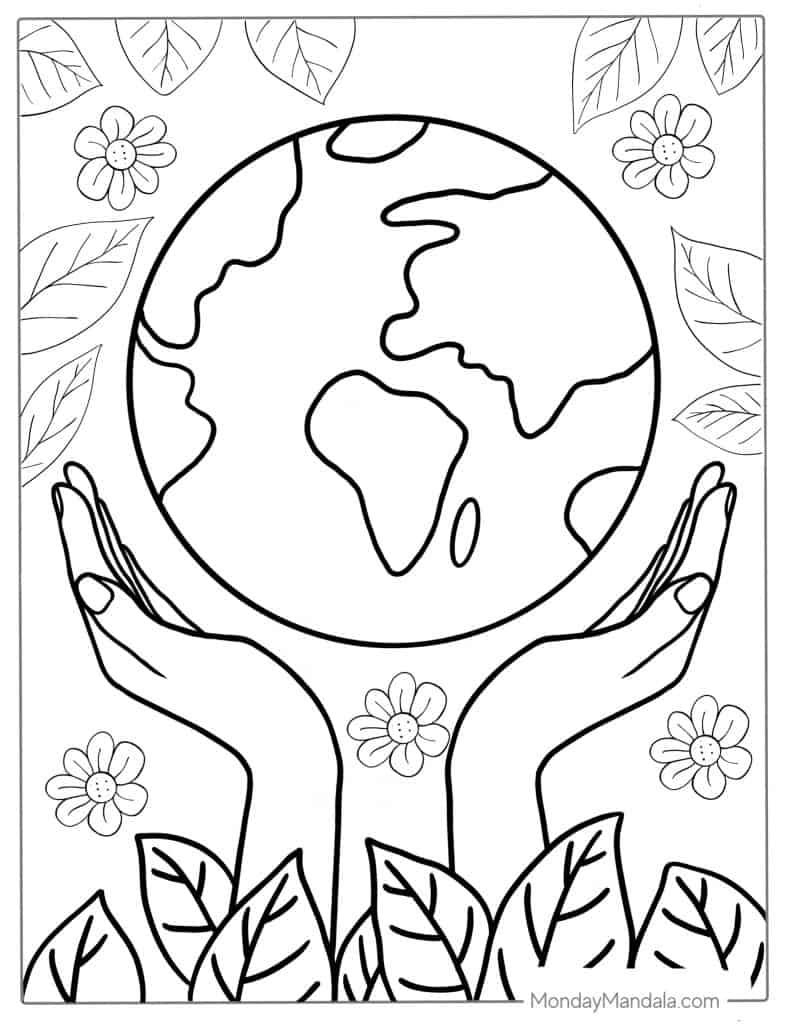 199+ Earth Coloring Pages: Explore Nature's Beauty 80