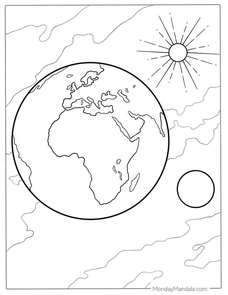 199+ Earth Coloring Pages: Explore Nature's Beauty 83