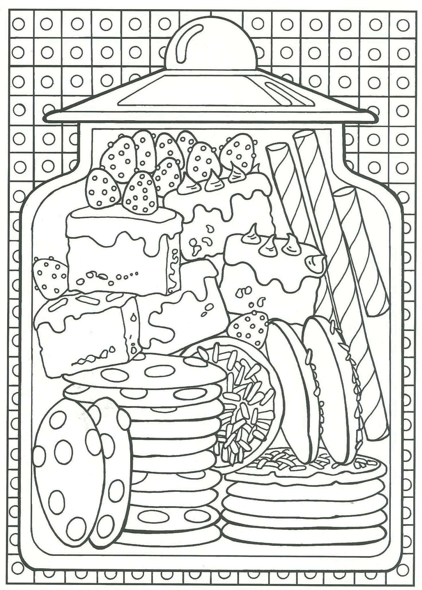 199+ Food Coloring Pages for Adult 10