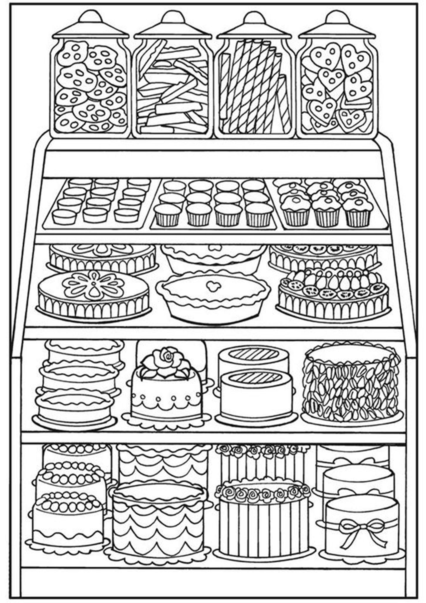 199+ Food Coloring Pages for Adult 11