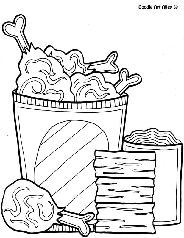 199+ Food Coloring Pages for Adult 119