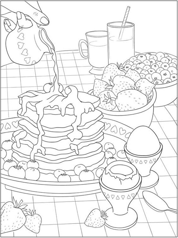 199+ Food Coloring Pages for Adult 126