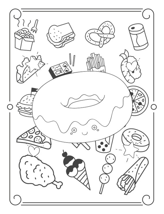 199+ Food Coloring Pages for Adult 137