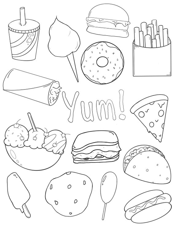 199+ Food Coloring Pages for Adult 143