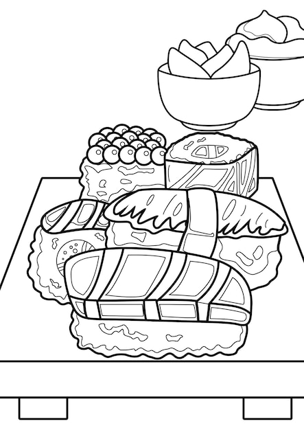 199+ Food Coloring Pages for Adult 159