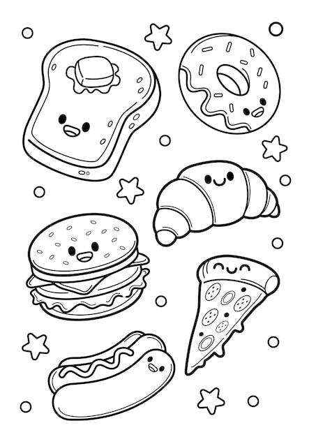 199+ Food Coloring Pages for Adult 160