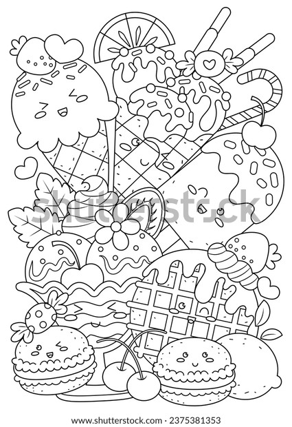 199+ Food Coloring Pages for Adult 161