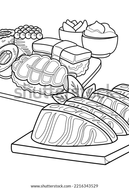 199+ Food Coloring Pages for Adult 163