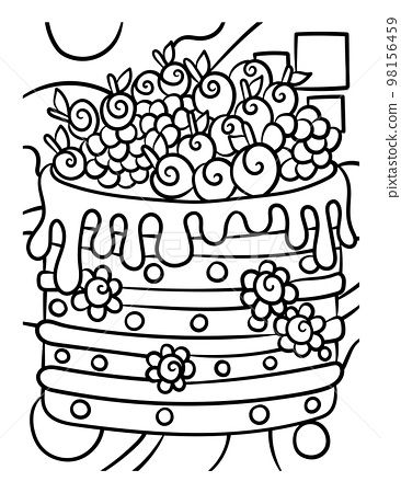 199+ Food Coloring Pages for Adult 169