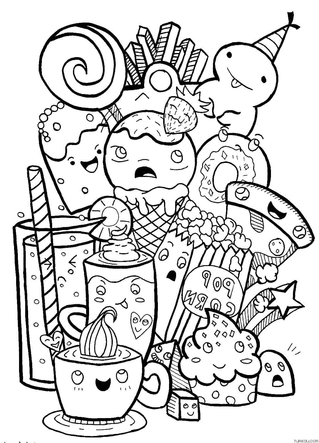 199+ Food Coloring Pages for Adult 23