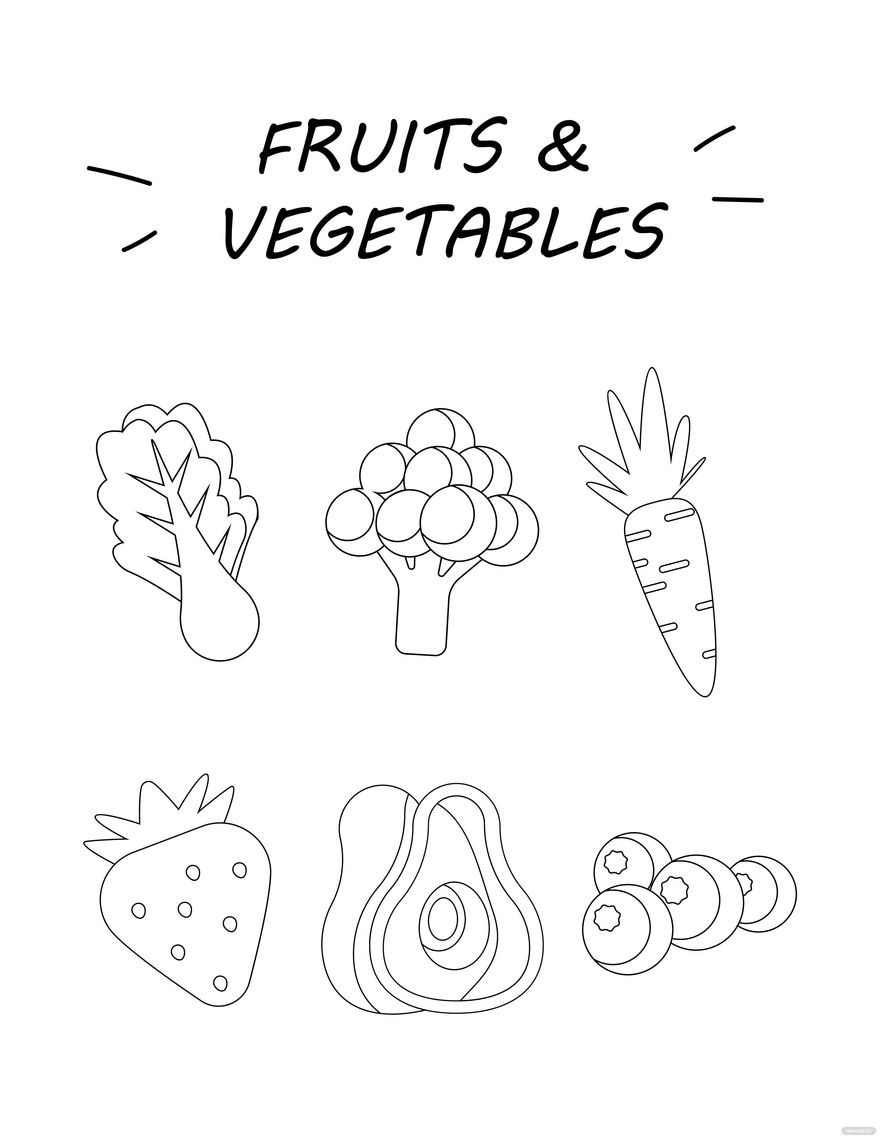 199+ Food Coloring Pages for Adult 27