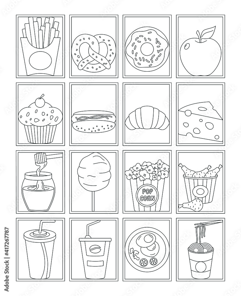 199+ Food Coloring Pages for Adult 32