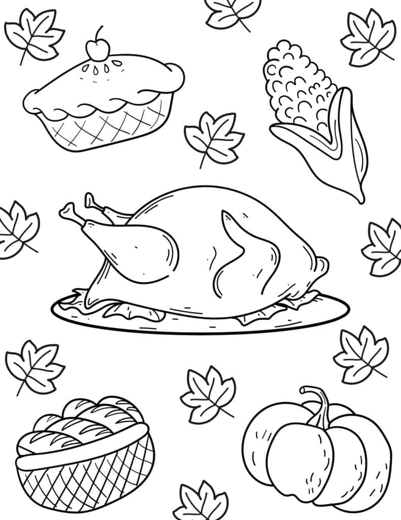 199+ Food Coloring Pages for Adult 35