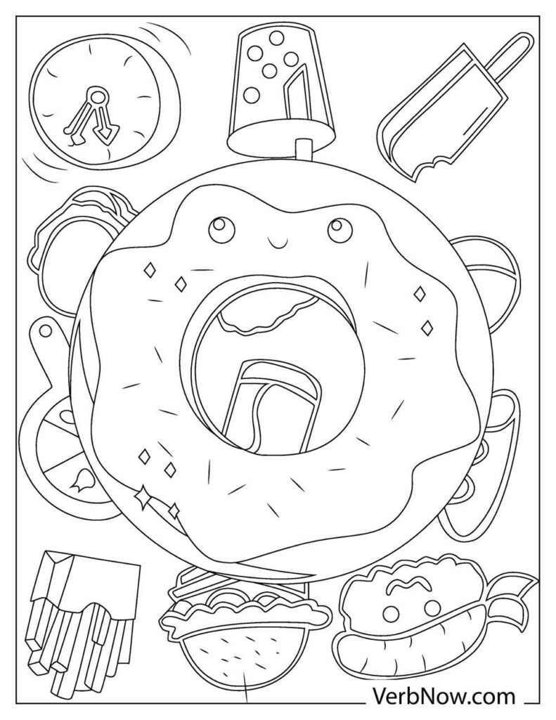 199+ Food Coloring Pages for Adult 40