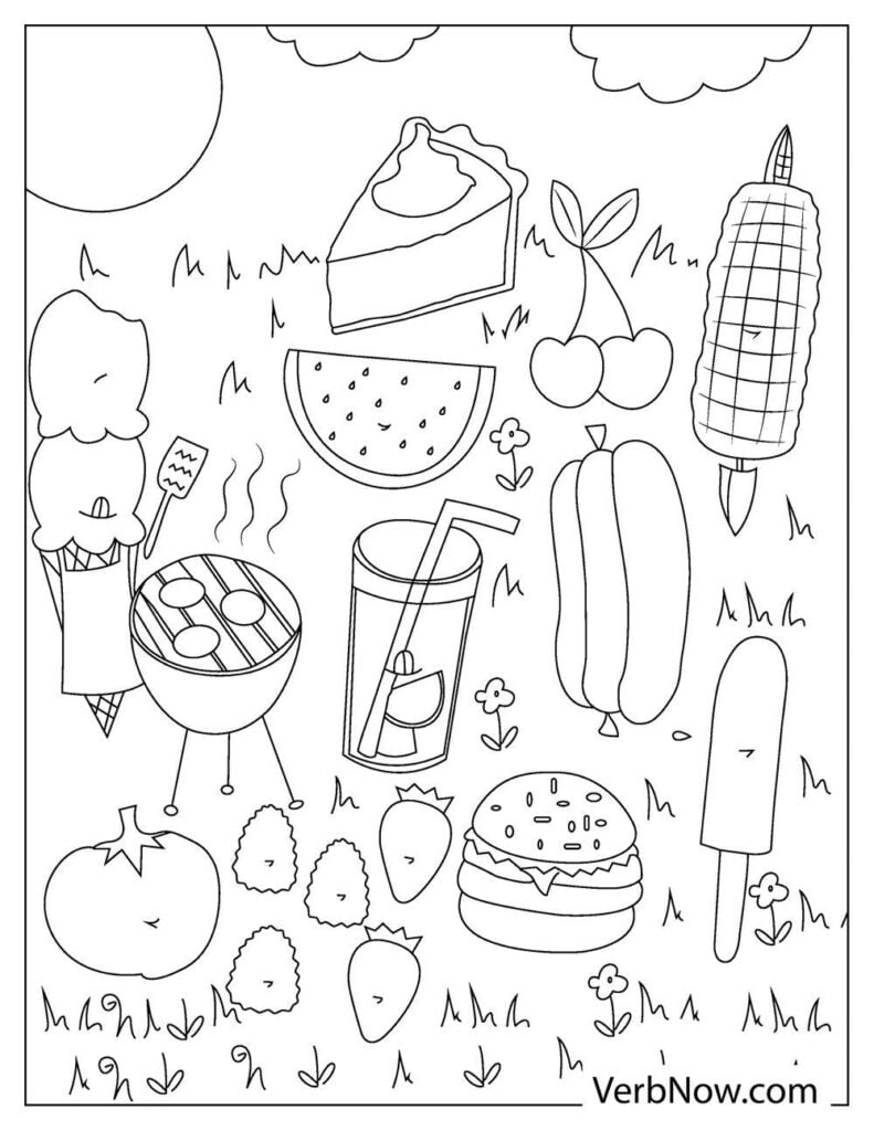 199+ Food Coloring Pages for Adult 42