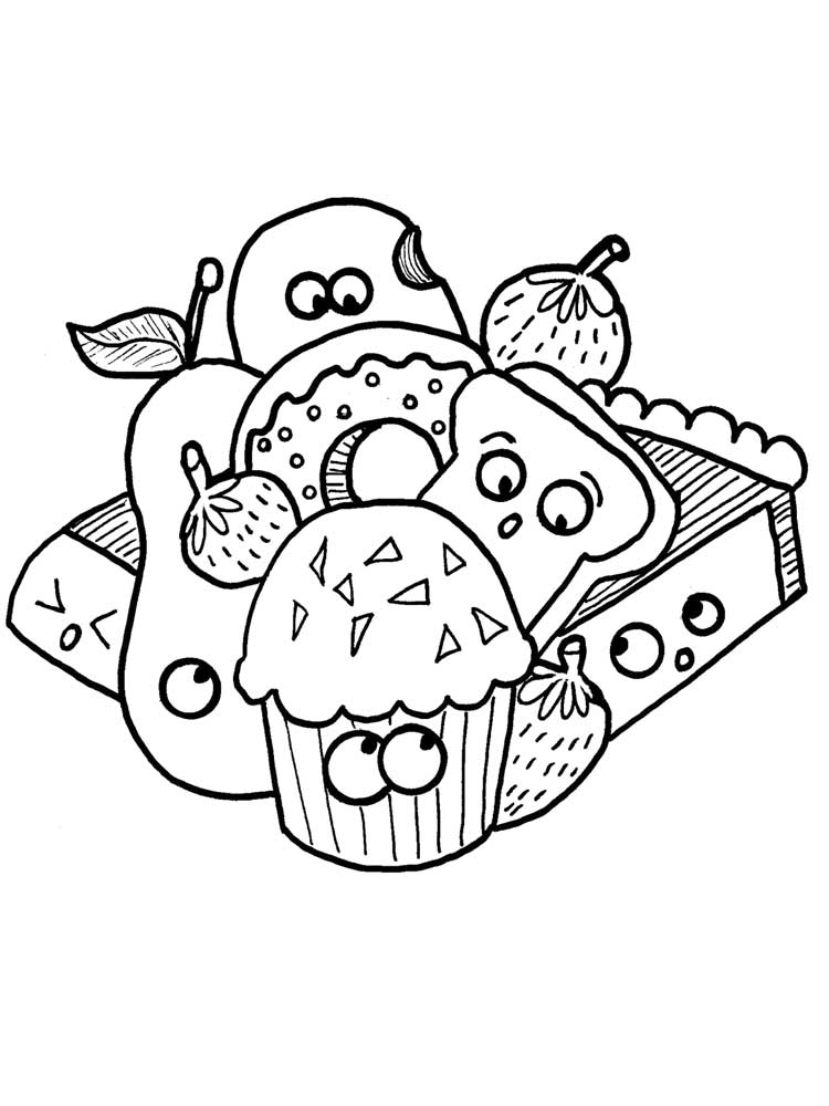 199+ Food Coloring Pages for Adult 58